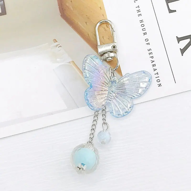 Laser Butterfly Keychain and AirPods Case Charm