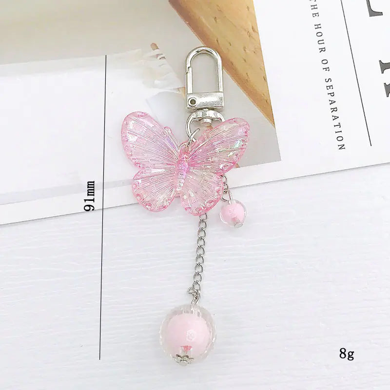 Laser Butterfly Keychain and AirPods Case Charm