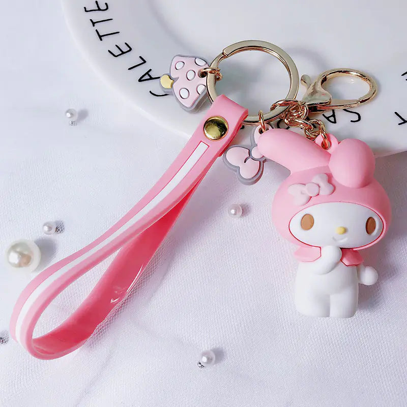 Korean Style Cartoon AirPods Case with Keychain (DIY)