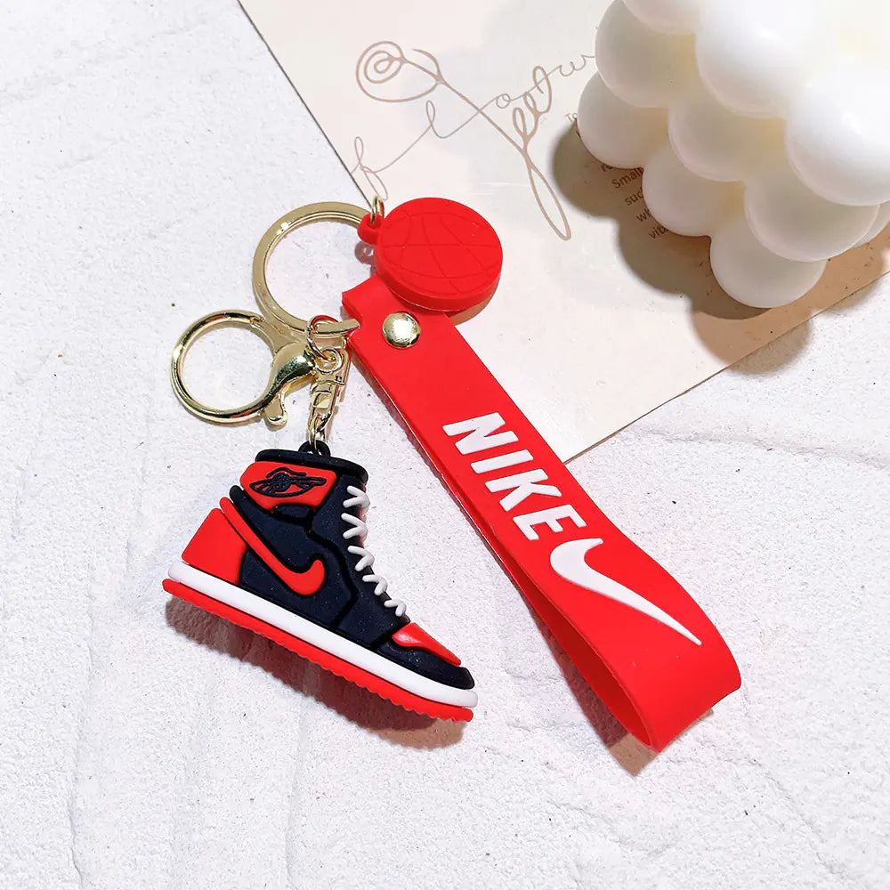 Creative Silicone AJ Shoe Mold Keychain Bag Charm