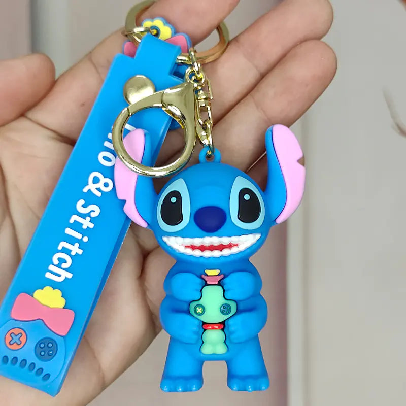 Cute Stitch Cartoon Keychain for Bags and Ornaments
