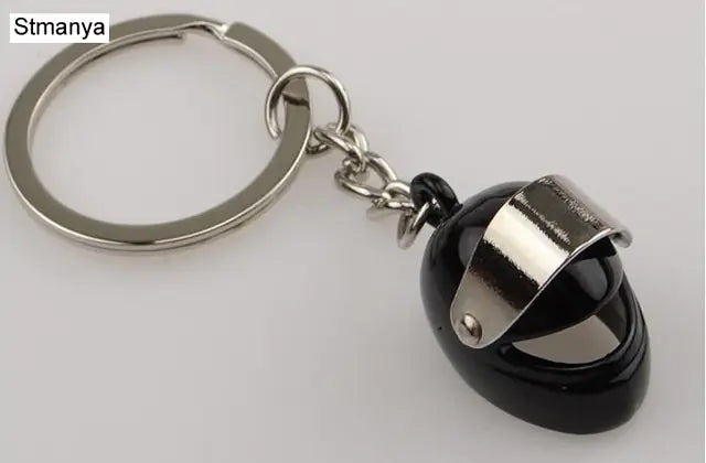 Mini Stereo Helmet Motorcycle Keychain Jewelry