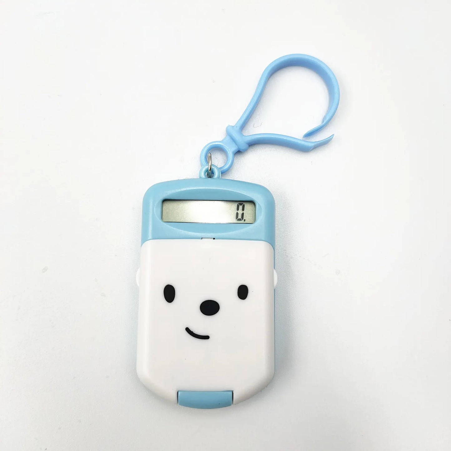 Smiling Face Emoji Biscuit Mini Calculator Keychain