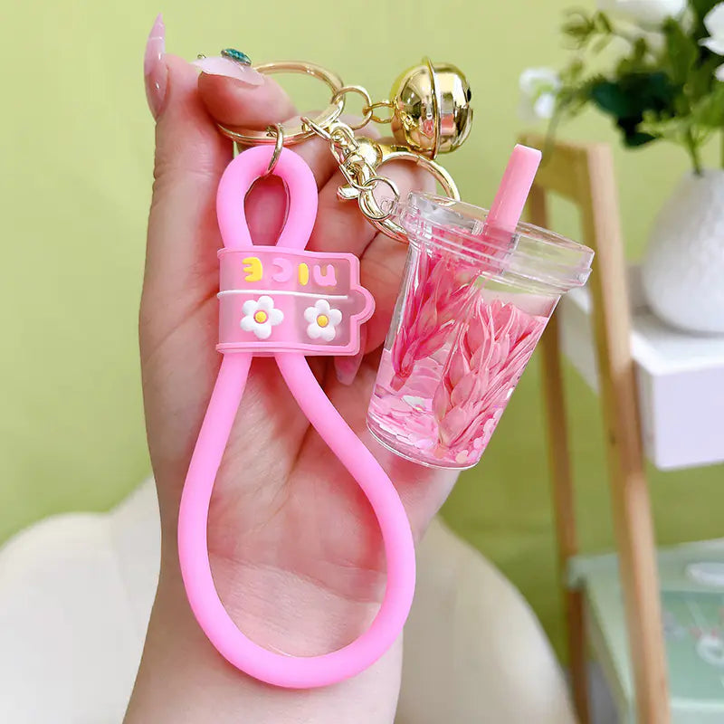 Exquisite Acrylic Wheat Ear Keychain Pendant Jewelry