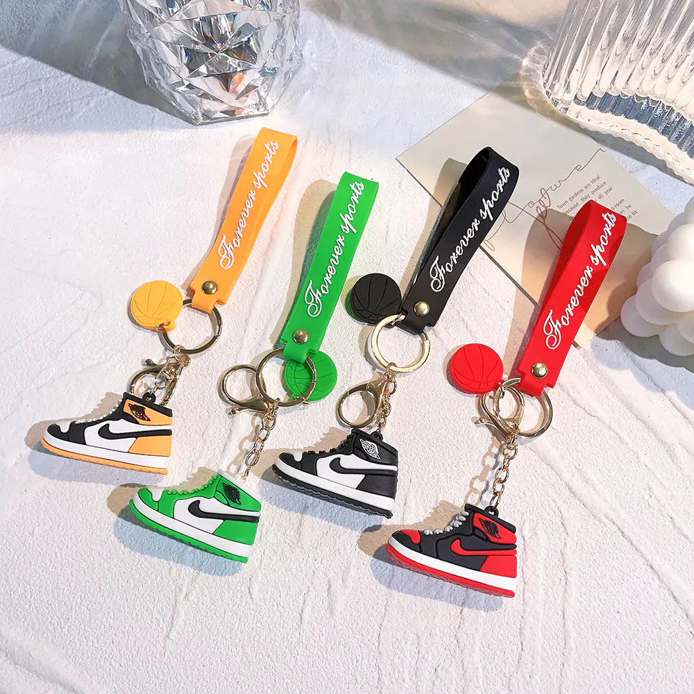 Creative Silicone AJ Shoe Mold Keychain Bag Charm