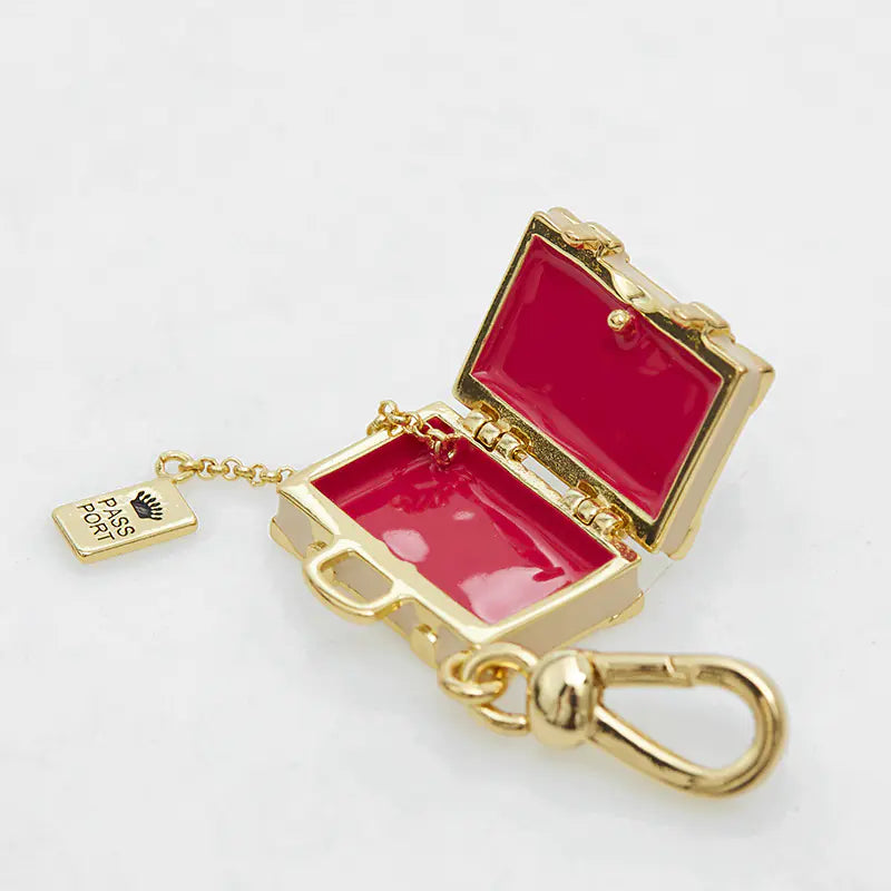 Stylish Juicy Enamel Pendant Heart Letter Bag Charm