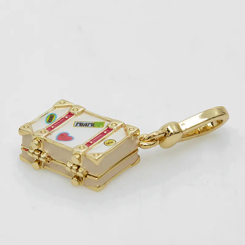 Stylish Juicy Enamel Pendant Heart Letter Bag Charm
