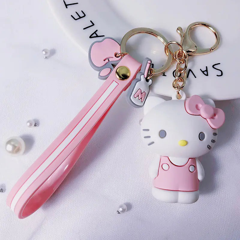 Korean Style Cartoon AirPods Case with Keychain (DIY)