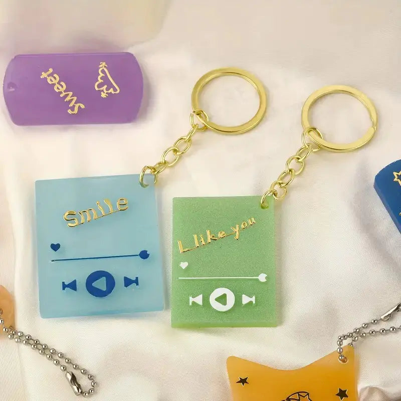 Music Player Keychain Silicone Mold for DIY Crafts