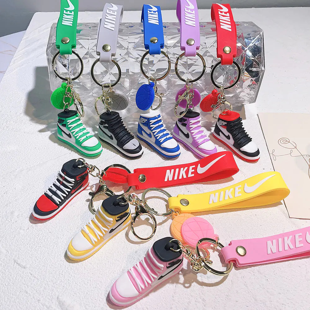 Creative Silicone AJ Shoe Mold Keychain Bag Charm